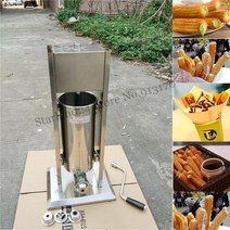츄러스 3l 수동 메이커 상업용 스테인레스 스틸 츄로 기계 브랜드 새, 수평형 3L