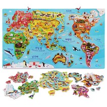 7살 교구 세계나라 지도 자석 퍼즐맞추기 아기 인지놀이 6살 어린이집 소근육발달 마그네틱