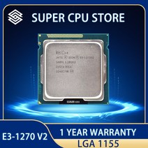 1231V3 인텔 제온 E31270 v2 E3 1270v2 CPU 프로세서 8M 69W 3.5 GHz 쿼드 코어 LGA 1155, 한개옵션0
