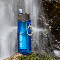 정수빨대 텀블러형 물병 휴대용 LifeStraw 라이프 스트로우 캠핑 필터 빨대, one size, 블루