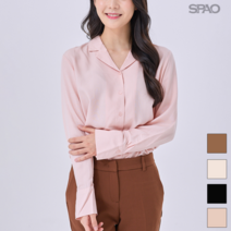 스파오 SPAO 컬러별로 쟁여야할 오픈카라 블라우스_SPBW938G01