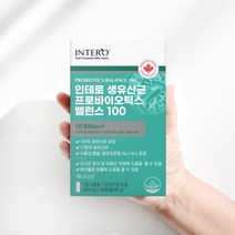 인테로 생유산균 프로바이오틱스 밸런스100, 60정, 1개