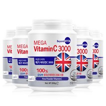 비욘드비타 메가 비타민C 3000 파인파우더 200g, 1kg(200g x 5통)