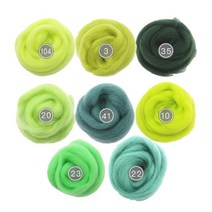 부직포 천연 가습기 만들기 재료 8Colors/set Wool Fibre Flower Animal Toy Felting Roving Yarn For Need, 02 4