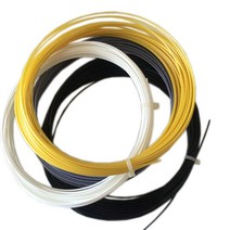 테니스스트링머신Powerti 5 개/몫 테니스 라켓 문자열 12m Alu 스핀 폴리 에스테르 기계 스트리밍 도구 비, 02 white