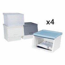 (리템LnC)루맥스 슬라이딩 리빙박스 대 68062 4개, Case- 민트 MT 68062 4개묶음