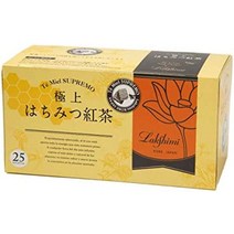 락슈미 극상 벌꿀 홍차 티백 25봉 포함×2상자 세트, 1