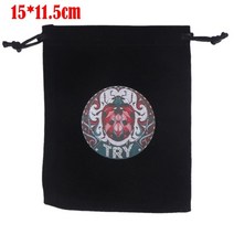 타로카드 TAROT 타로마스터 벨벳 달 단계 타로 오라클 카드 보관 가방 룬 문자 별자리 마녀 운세 액세서리 쥬얼리 주사위 가방, 21 (15x11.5cm)