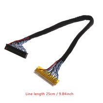 호환 악세서리 8비트 LVDS 케이블 고정-30 핀 2 채널 17-26 인치 LCD/LED 패널 컨트롤러 25cm, 한개옵션0