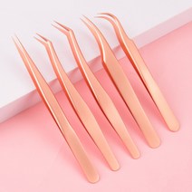 CMCOSMETIC 오팔리오스 속눈썹 연장 핀셋 쪽집게, 3-1, 블루
