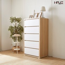 [보루네오]엘리브 뉴빅 1000 5단 빅 서랍장 hw033, 오크화이트