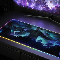 rgb 장패드 RGB 빛나는 마우스 패드 사무실 게임 홈 천막 키보드 초대형 두꺼운 멋진 노트북 사용자 정의, 03 6_02 Thickness 4MM