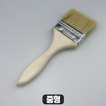 페인트붓 중형 1P 바니쉬 오일스테인 잿소 칠하기 평붓 브러쉬 도배 막붓