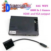 새로운 3D Pandora Saga EX Box 14 4800 6800 8000 In 1 Game Board Wifi 더 다운로드 아케이드 HDMI PCB 비디오 컨버터, 1-1에서 6800