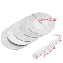 5 개몫 dremel 액세서리 다이아몬드 그라인딩 휠 톱 원형 절단 디스크 dremel 로타리 도구 다이아몬드 디스크, 30mm