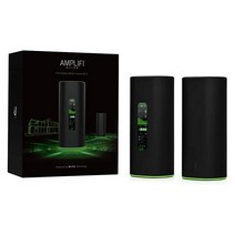 AmpliFi Alien Wi-Fi 6 Wi-Fi 시스템 매끄러운 집 전체 무선 인터넷 커버리지 터치스크린 디스플레이가 있는 Wi-Fi 라우터 기가비트 이더넷 포트 4개 이