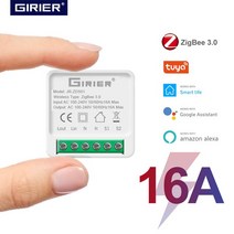 Tuya-ZigBee 3.0 스마트 조명 스위치 홈 오토메이션 DIY 모듈 차단기 양방향 제어 지원 알렉사 구글 홈으로 작동, [01] ZigBee Switch