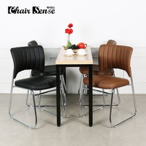 체어센스 챔프1호 사무용 강의실 회의실 고정 의자, 챔프 1호 브라운