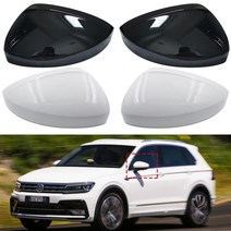 사이드미러 Auto Rearview VW tiguan의 왼쪽 오른쪽 교체 2017 2020 자동차 사이드 미러 커버 윙 캡 하우징, 06 Left-Black