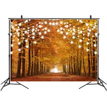 풍경 배경 늦은 가을 나무 풍경 파티 사진 배경 휴일 축하 사진 부스 스튜디오 장식, 120x80cm