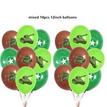트랙터 새로운 농장 테마 빌딩 녹색 차량 트럭 굴삭기 트랙터 파티 장식 소년 생일 풍선 생일 축하 배너 1 세트, 07 18pcs
