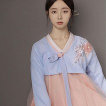 전통 개량 한복 드레스 한국 무용 고전 스커트 의상