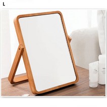 우드 탁상거울 360도 조절 심플 화장 편리성 여성 마음