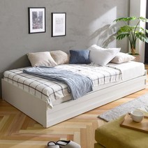 모던 슈퍼싱글 1인용 원룸 SS 침대 미니 편안한 BED 아이방 부부트윈 편한, 오크