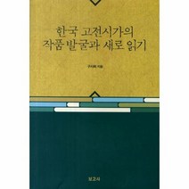 한국 고전시가의 작품 발굴과 새로 읽기, 상품명