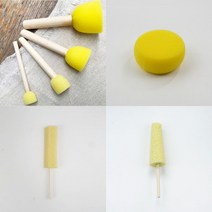 도예용 스펀지 모음 원형 삼각 사각 막대스펀지 도자기만들기 용품, 해면 타원 막대 스펀지