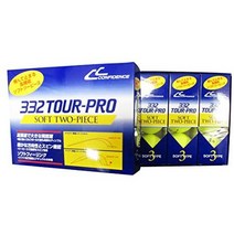 일본직발송 9. CONFIDENCE(コンフィデンス) CONFIDENCE(컨피던스) 골프공 332 TOUR PRO 1타스(12개입) B00, One Size_옐로, One Size_옐로, 옐로