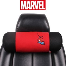 마블 히어로 스파이더맨 아이언맨 원형 목쿠션, 블루