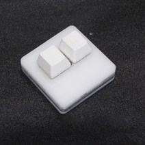 미니 바로 가기 키보드 Ctrl-C 복사 접착제 기계식 스위치 DIY 프로그래밍 가능 OSU 2 키 키패드 블랙 화이, 한개옵션2, 02 Blank key white, 01 블랙 스위치