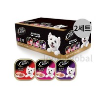 시저 1세 이상 베스트 주식캔 100g 3종 x 6p 2세트, 닭,소,양