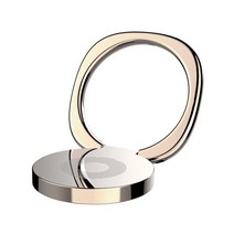 이츠굿텐 접이식 링버클 핑거링 핸드폰 스마트링 메탈 거치대 브래킷, 골드