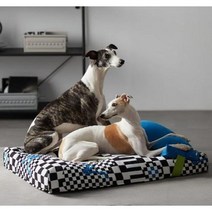 여름 4D 강아지 워셔블 두꺼운 침대 잭러셀 테리어 매트 중형견 탈착 가능 쏘오옥, 와인