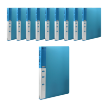 인터탑 플랜 인덱스 클리어파일 A4 20매 40매 10개팩 당일, 1팩, 인덱스 클리어 40p 하늘(10개)