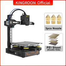 KINGROON KP3S Pro 고속 3D 프린터 업그레이드 대형 빌드 사이즈 직접 압출기 전문 DIY FDM 판매 200*2, [05] PEI Double Side, 05 PEI Double Side