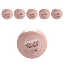 메이블린 드림 매트 무스 파운데이션 18g, Creamy Natural, 6개