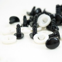 인형눈 코(나사원형)21size/부자재/프랜즈얀, 20mm(3쌍)