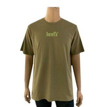 이랜드 [리바이스]남여공용 오버핏 심플로고 반팔티셔츠 카키_L16143547