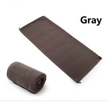 입는침낭 오리털침낭 혹한기침낭양털 침낭 휴대용 여행 따뜻한 라이너 야외 캠핑 하이킹 등산 경량 스포츠, 02 Gray