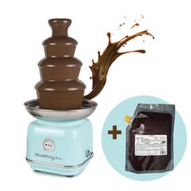 [당일발송] 4단 노스텔지아 초코 분수 퐁듀 기계 초콜릿 초코렛 초콜렛 분수대 홈파티   퐁듀용초콜릿 2kg