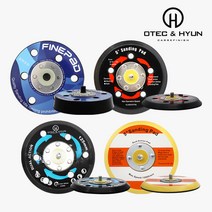 O&H 5인치 에어 샌더기 패드 소프트폼 6홀 미디움 무홀 미디움 5홀 미디움 6홀, 5인치 소프트폼 6홀