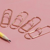 미니 펜꽂이 클립 로즈골드 문구집게 문구클립 예쁜클립 사무용클립 펜꽂이집게