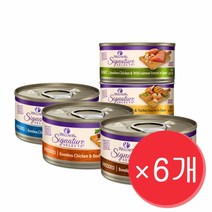 웰니스 코어 시그니쳐셀렉트 슈레드 플레이크 청키 고양이주식캔 79g 고양이 습식사료, 6개, 플레이크 참치와 새우 79g