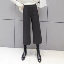 여성 모직 바지 기모바지 HS0315