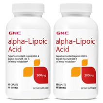 GNC 2병 alpha lipoc acid 알파리포산 300mg 60정