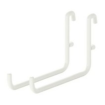 이케아 스코디스 후크2P 화이트 9.5x6cm 스틸, 없음