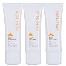 리뉴메디 썬크림 선크림 SPF50+ 선블록(50ml 3개), 단품